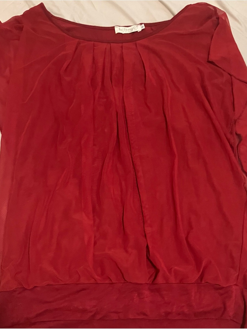 Women’s Red BaiShengGT Top!Accepting Offers/Bundle Deals!